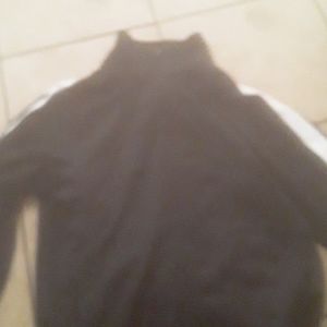 black and white training zip up